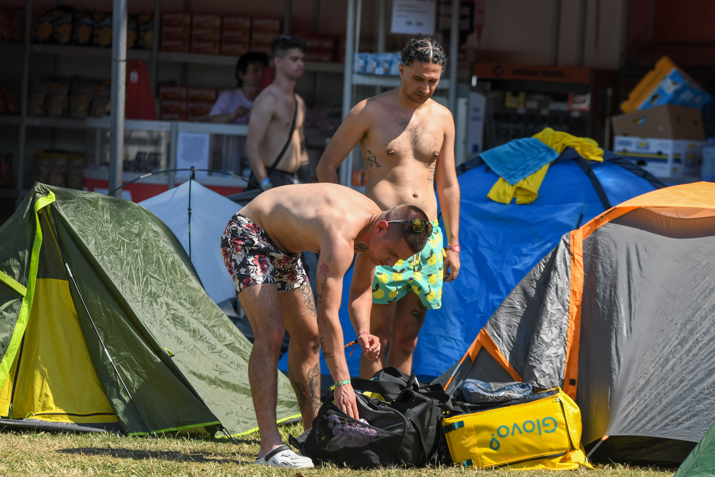 Novi Sad 11. jul 2024. Muzicki festival EXIT (Egzit) na Petrovaradinskoj tvrdjavi, kamp Foto:Nenad Mihajlović/Nova.rs