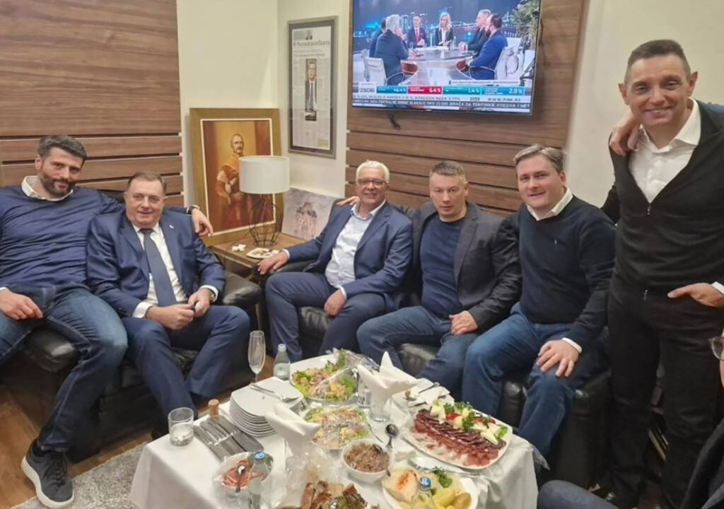 Aleksandar Šapić, Milorad Dodik, Andrija Mandić, Nenad Nešić, Nikola Selaković, Aleksandar Vulin, štab sns 17.12.2023.