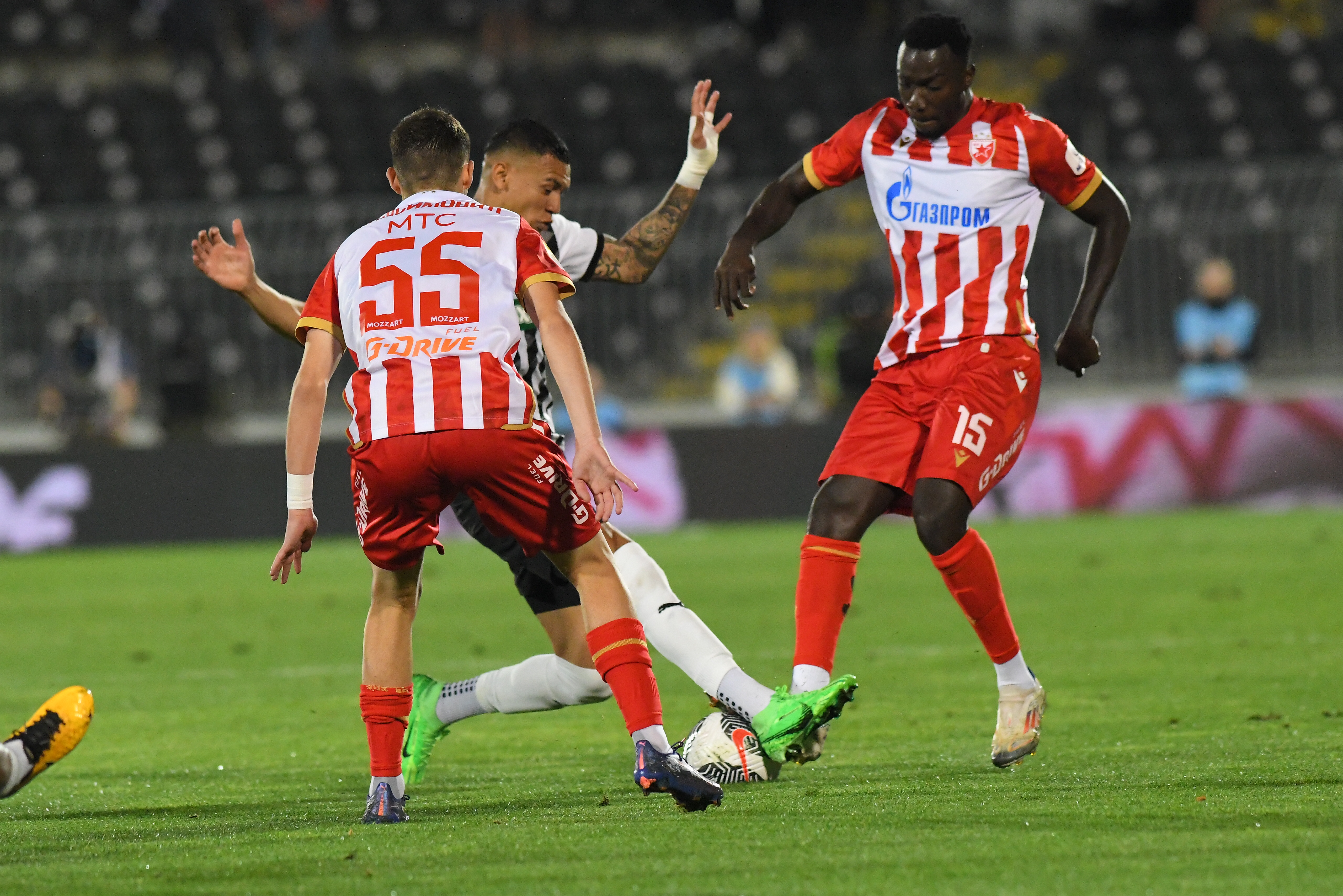 Beograd 23. septembar 2024. Fudbalski večiti derbi Partizan vs Crvena zvezda na stadionu Partizana u Humskoj Foto:Amir Hamzagić/Nova.rs