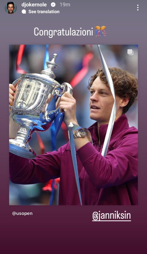 Foto: Screenshot Instagram Djokernole