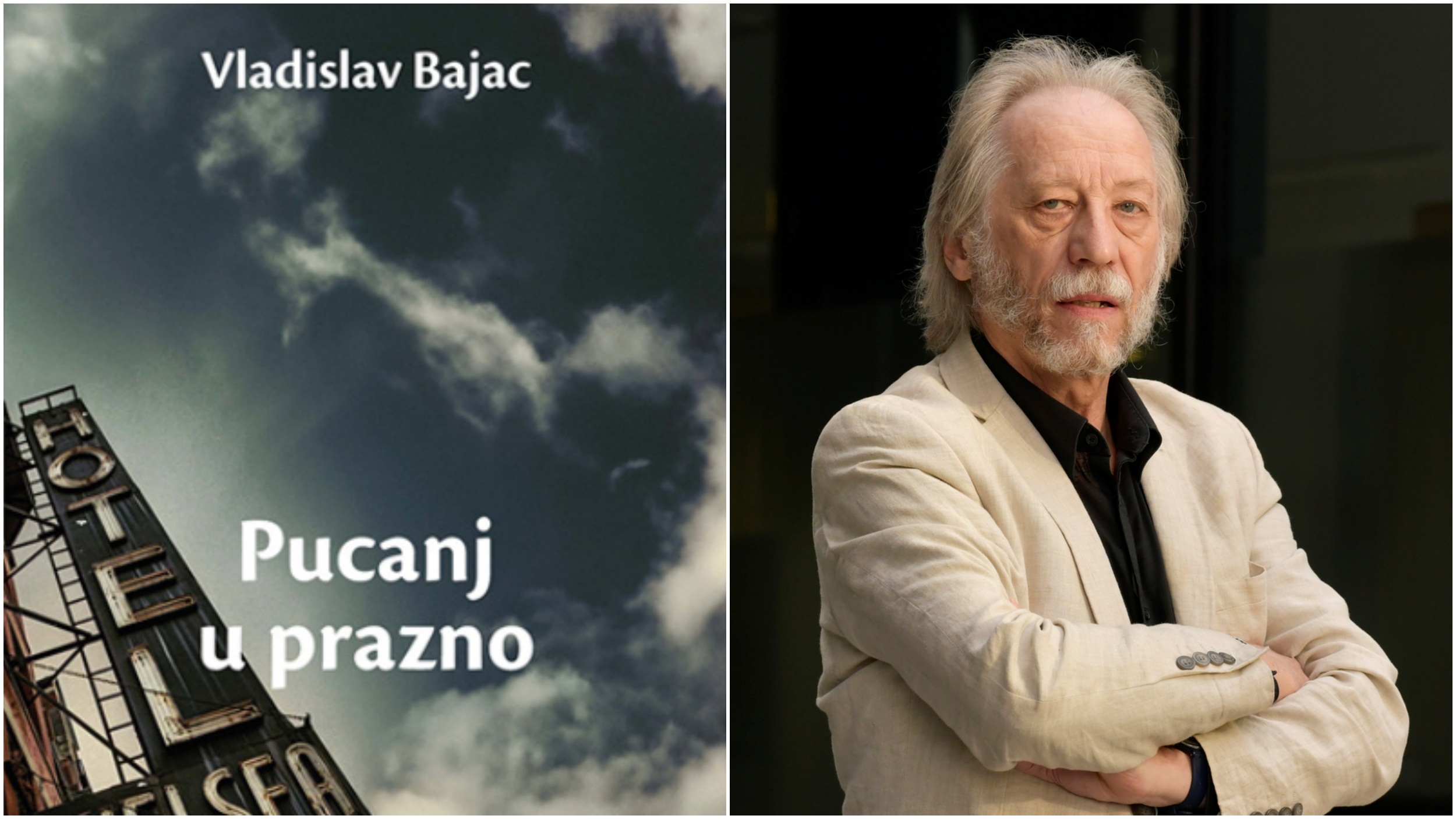 Vladislav Bajac, Pucanj u prazno, knjiga, korice, kombo Foto: Promo/Zoran Lončarević/Nova.rs