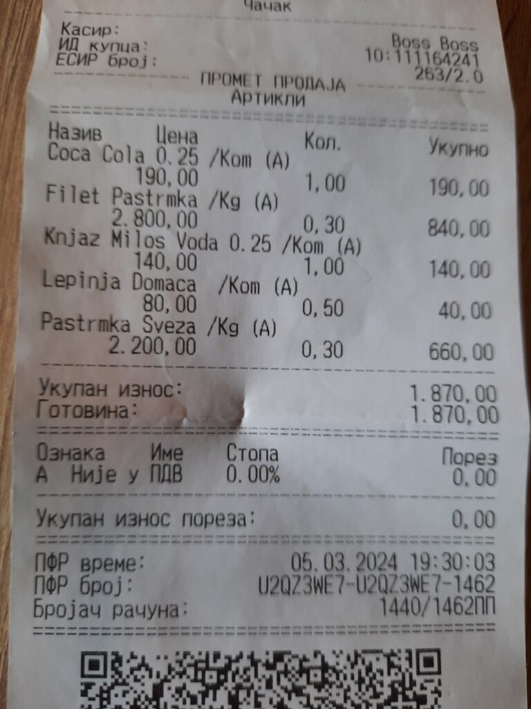 Ljubica salje za onaj atenicki zubor,pa mi ubacite na mag