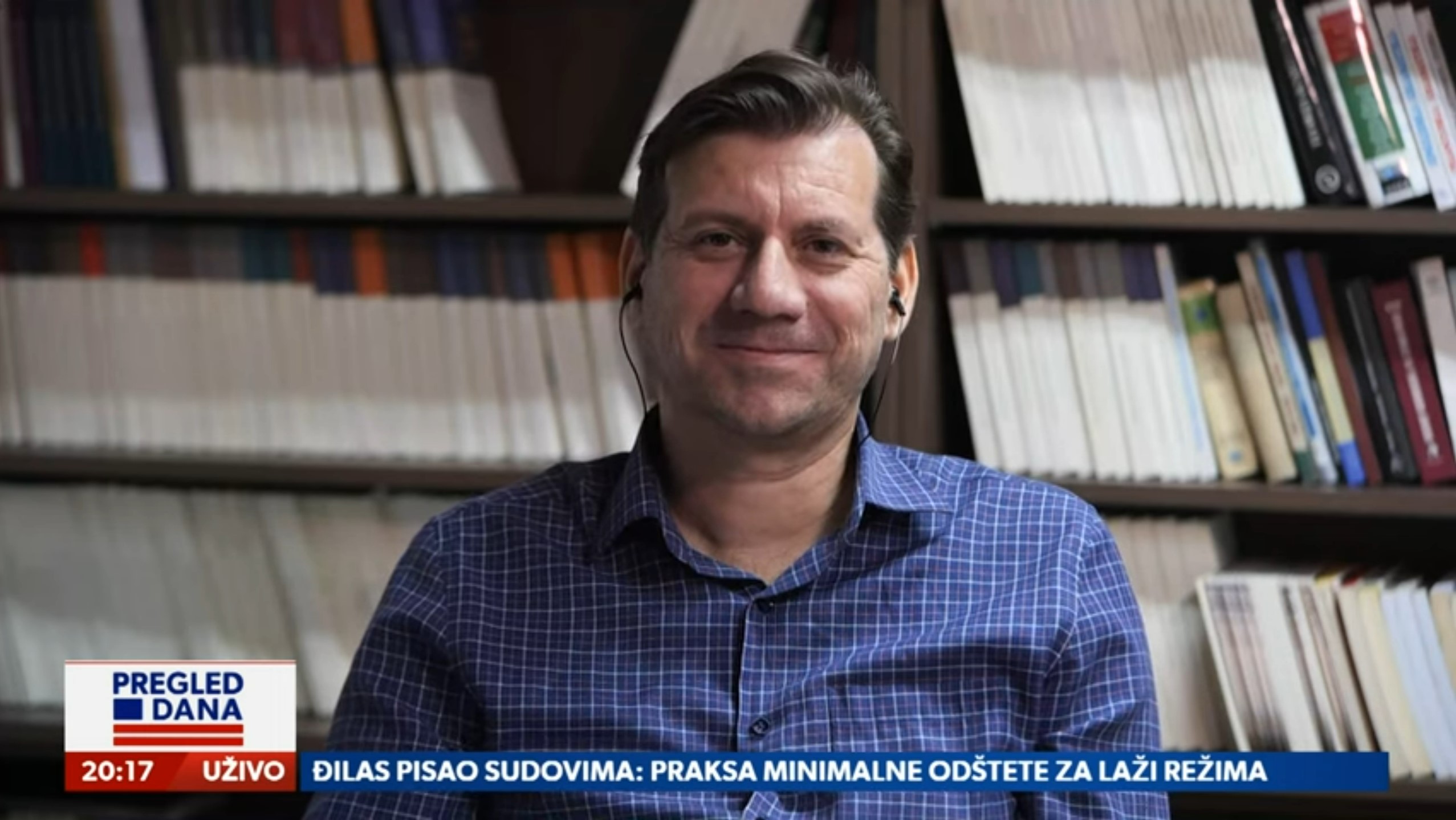 Dejan Aleksić, pisac, gost, emisija Pregled dana Foto: Newsmax Adria
