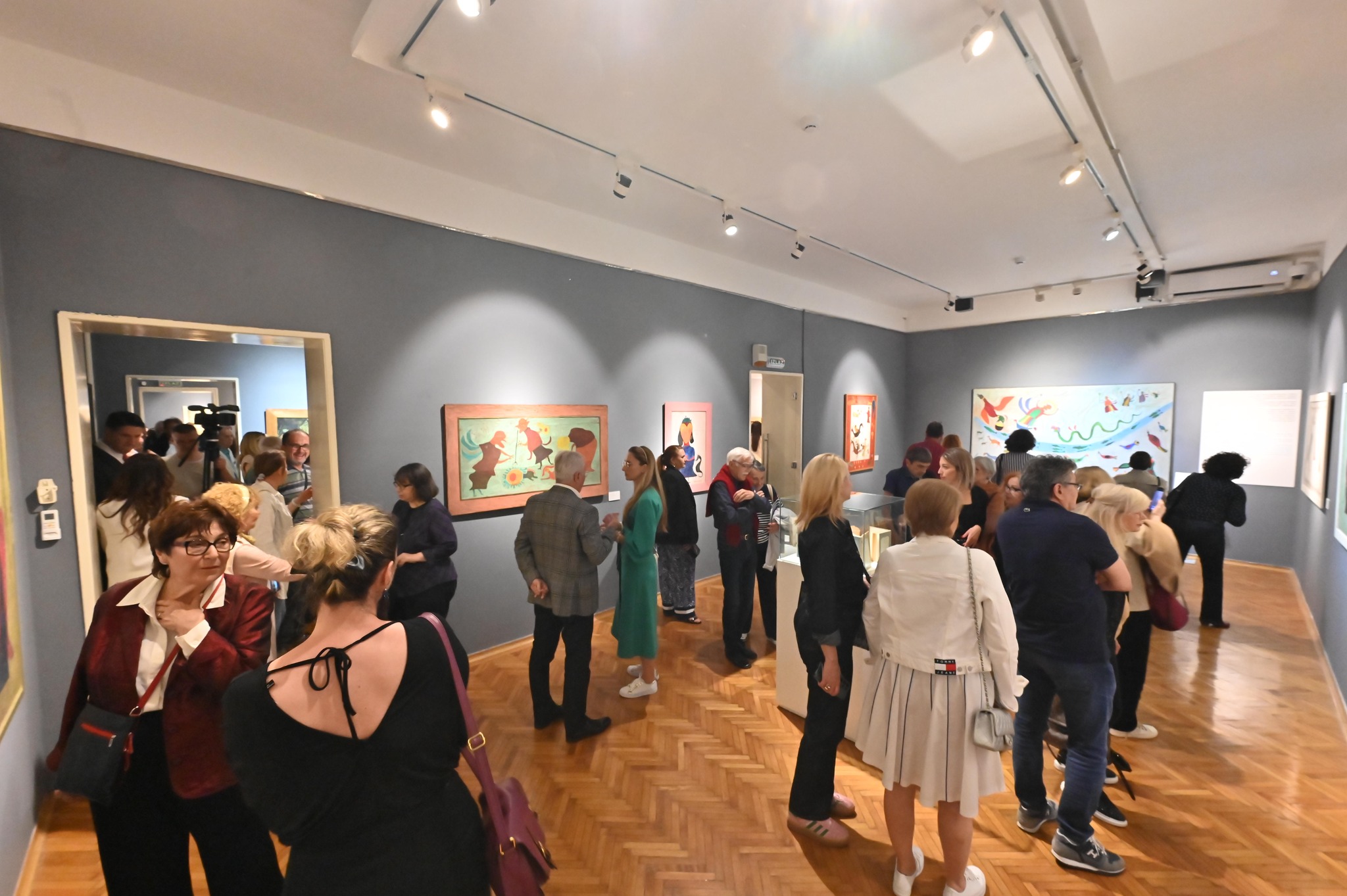 Otvaranje izložbe Svesno napuštanje realnosti - Ilija Bosilj i Sava Sekulić, foto Martin Candir (3)