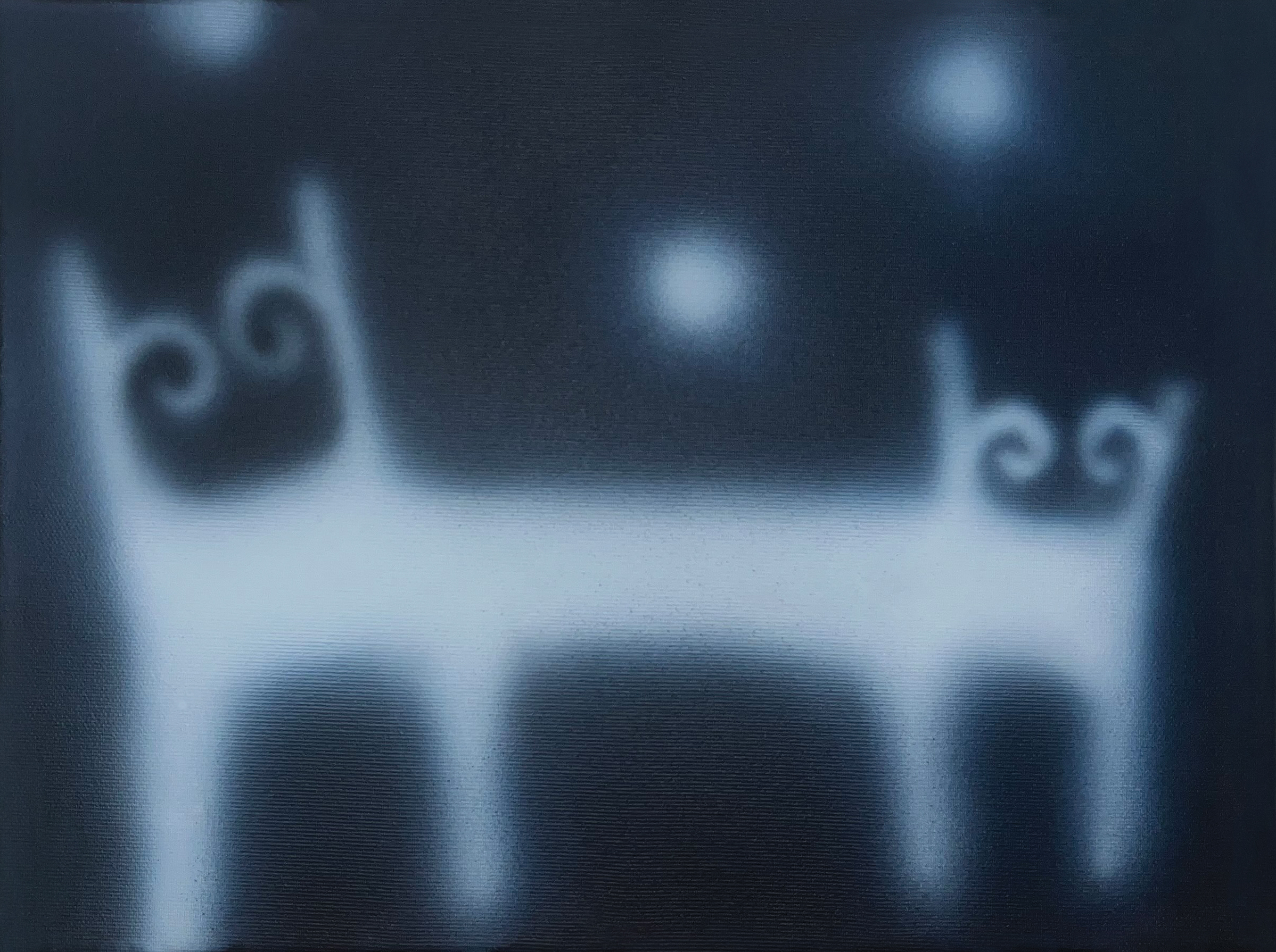 i love doomscrolling - 30 x 40 cm - akril na platnu - 2024