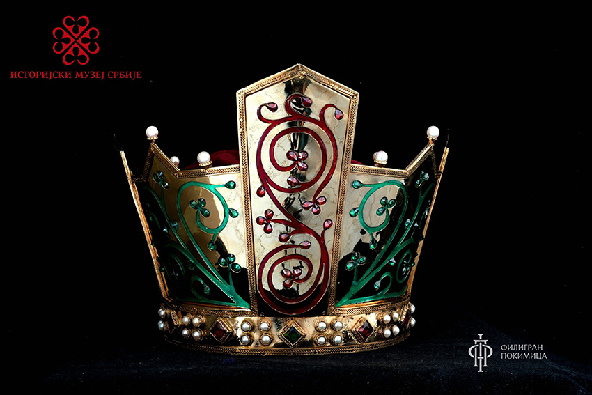 Rekonstrukcija krune despota Đurđa Brankovića, Detalj sa izložbe Čekajući stalnu postavku, Istorijski muzej Srbije