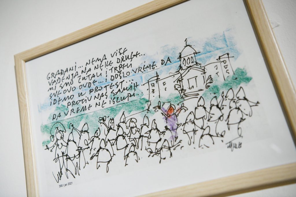 BEOGRAD 20.04.2021 Đorđe Bobić, izlozba, galerija Haos foto:Vesna Lalić/Nova.rs