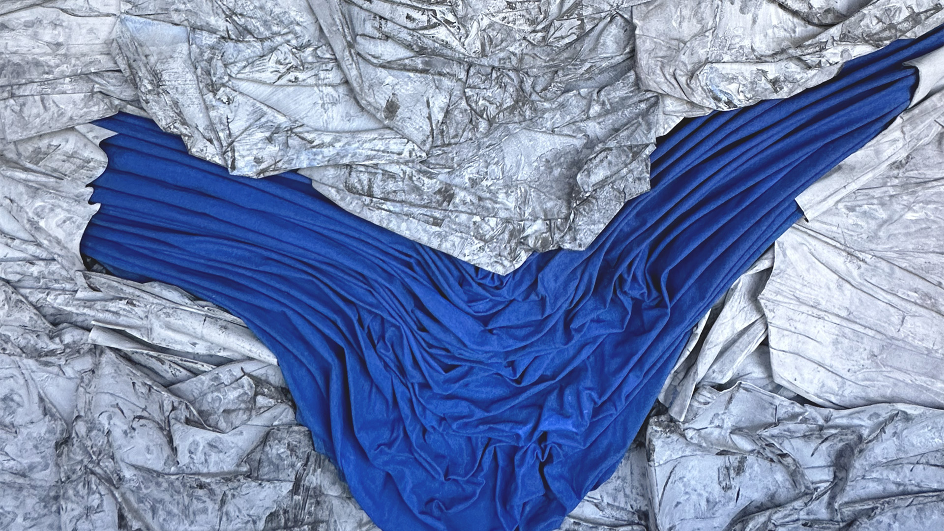 Lojović Milica, Fluidnost, detalj, kombinovana tehnika, 2021