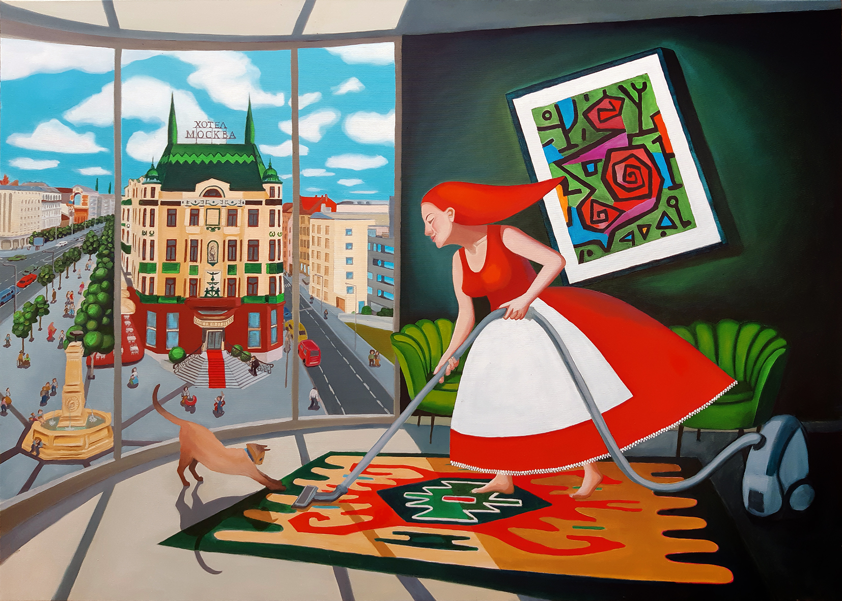 04 Zuza Kle Hotel Miskva i Pirotski ćilim 100x140cm 2023