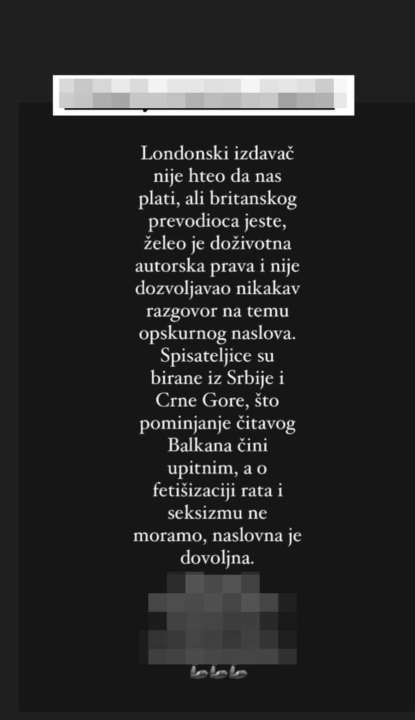 Rumena Bužarovska, knjiga, komentari Foto: Instagram/rumenabuzarovska