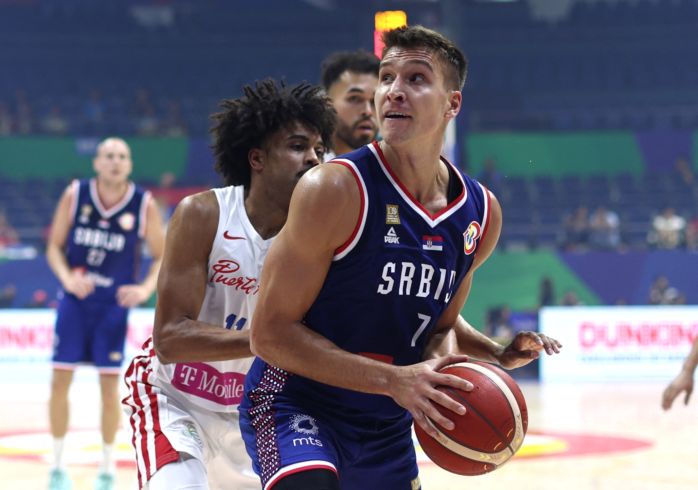Basketball - FIBA World Cup 2023 - First Round - Group B - Puerto Rico v Serbia - Araneta Coliseum, Quezon, Philippines - August 28, 2023 Serbia's Bogdan Bogdanovic in action REUTERS/Eloisa Lopez