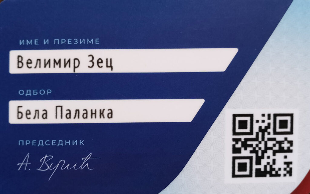 SNS-ovac Velimir Zec, Srpska napredna stranka, službenik stranke