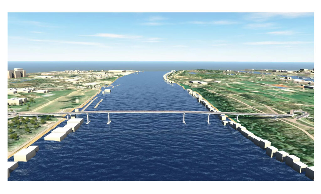 pasarela most izmedju novog beograda i ade ciganlije
