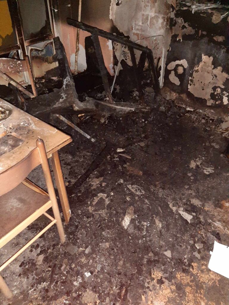 Gadžin Han, požar u stanu, izgoreo stan, Tomislava Cvetanović Durković Foto: Privatna arhiva