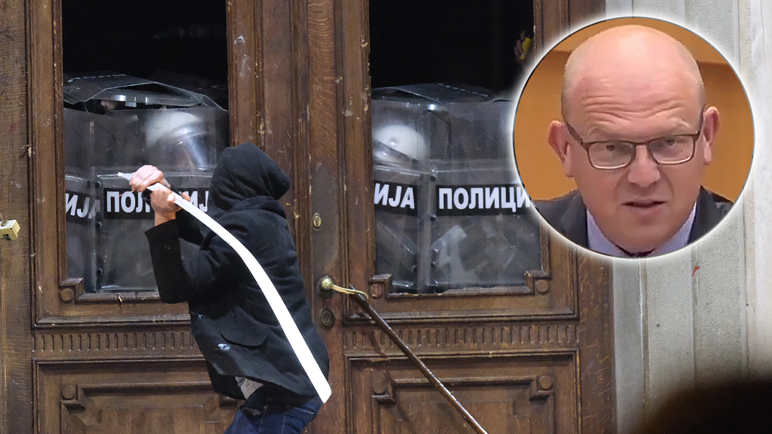 Protesti skupstina grada beograda i klemen groselj