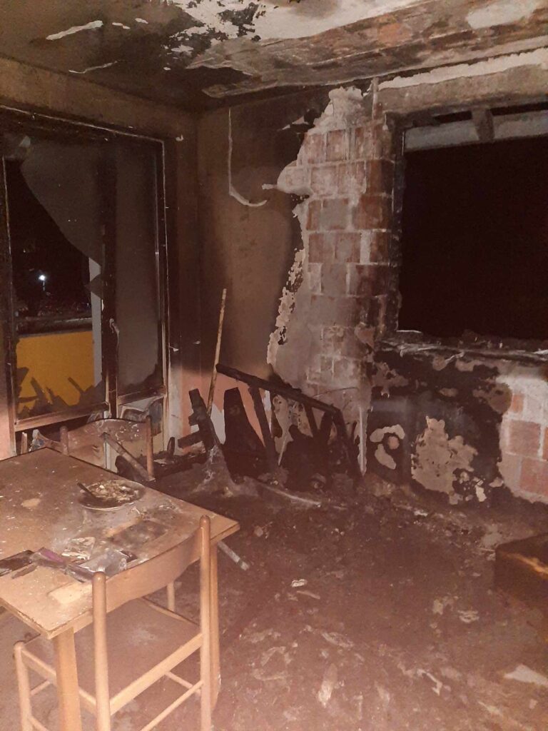 Gadžin Han, požar u stanu, izgoreo stan, Tomislava Cvetanović Durković Foto: Privatna arhiva