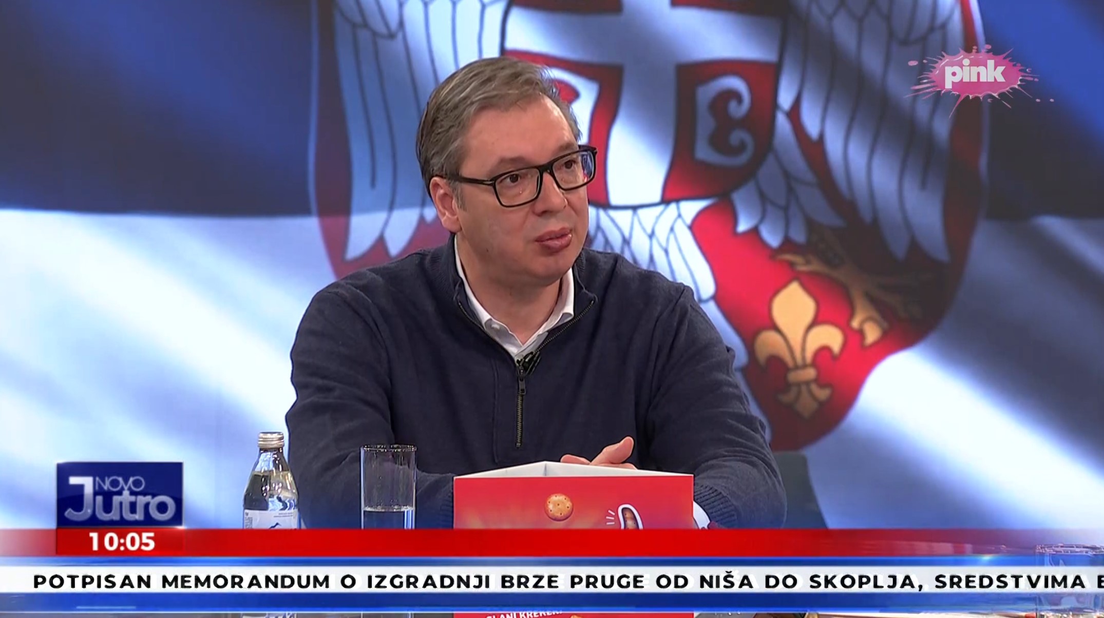 Aleksandar Vučić, jutarnji program Novo jutro, televizije Pink Foto: Printscreen/Tv Pink