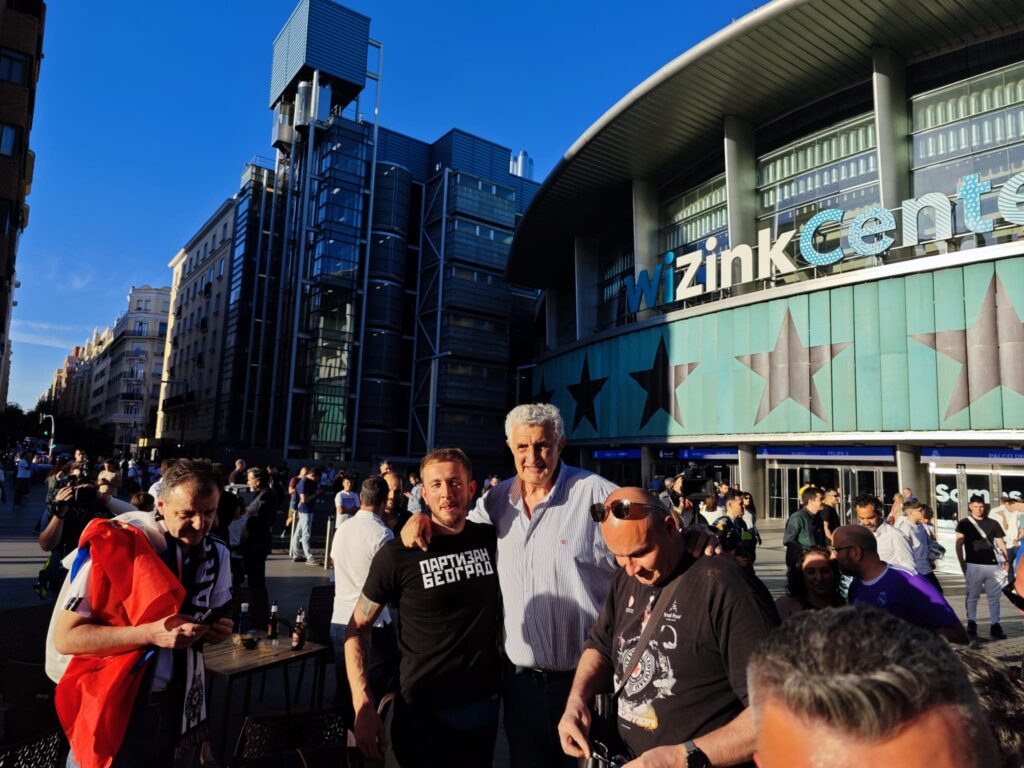 Madrid, košarka, utakmica, Real Madrid Partizan, navijači Partizana Foto: Nova.rs