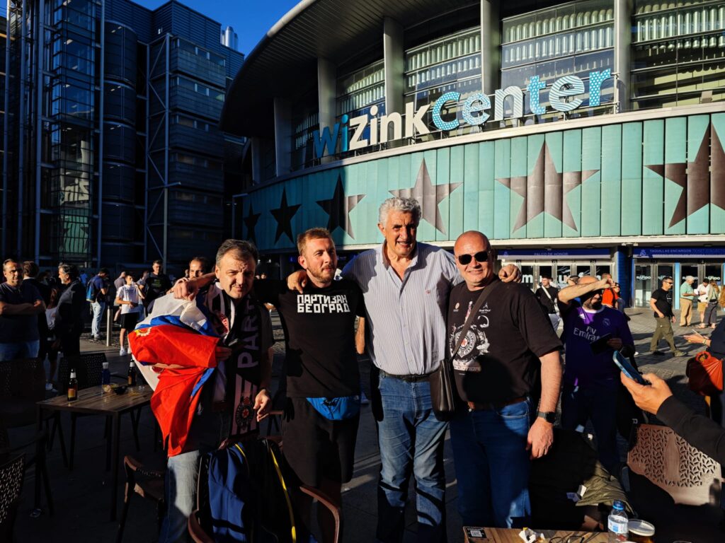 Madrid, košarka, utakmica, Real Madrid Partizan, navijači Partizana Foto: Nova.rs