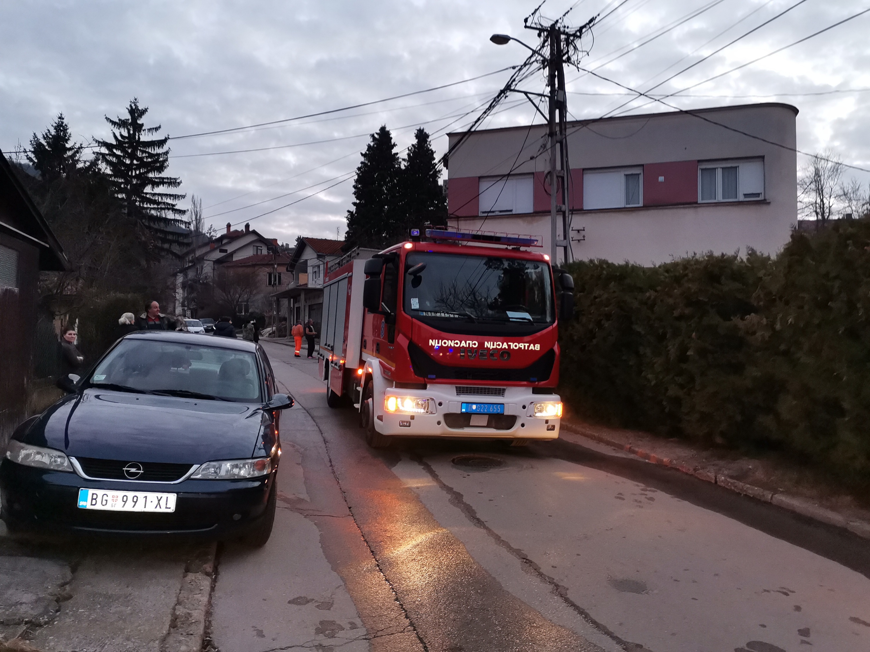 Niška Banja požar, vatrogasci