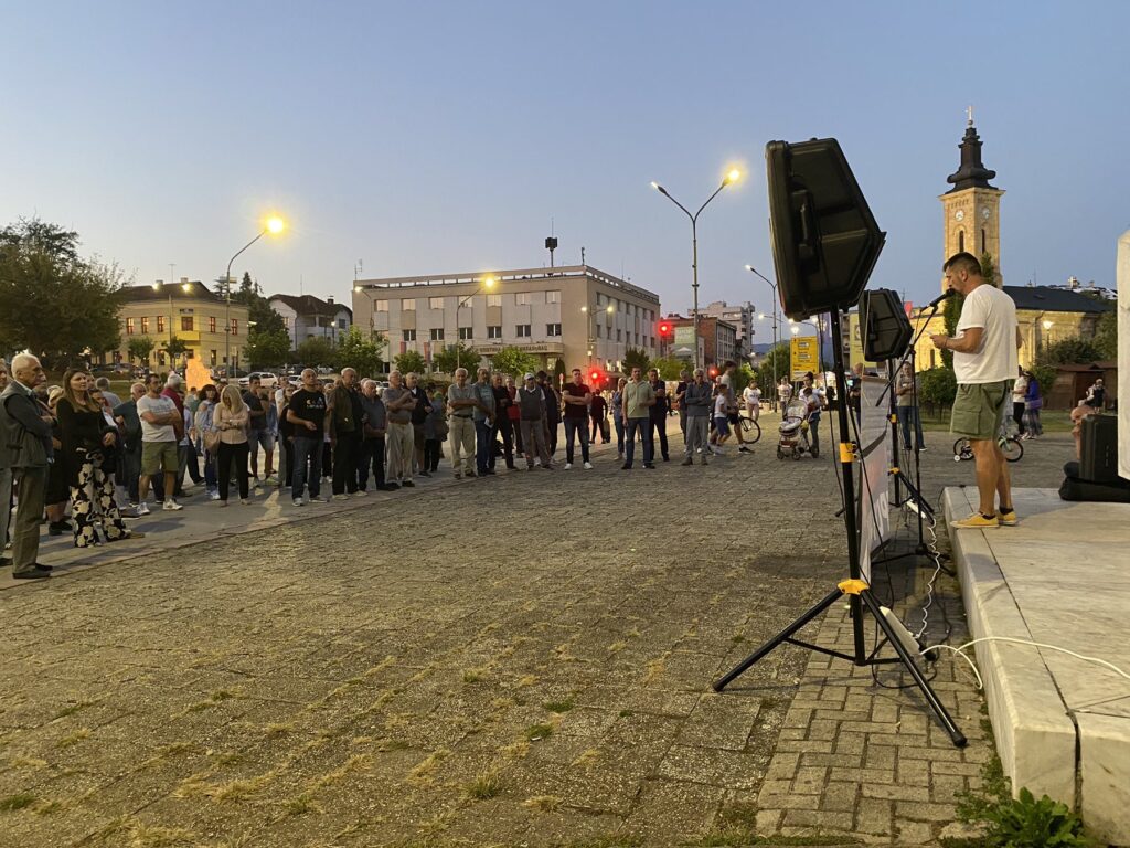 Gornji Milanovac, 08.09.2023. Protest Gornji Milanovac protiv nasilja Foto: Ljubica Sokić/Nova.rs