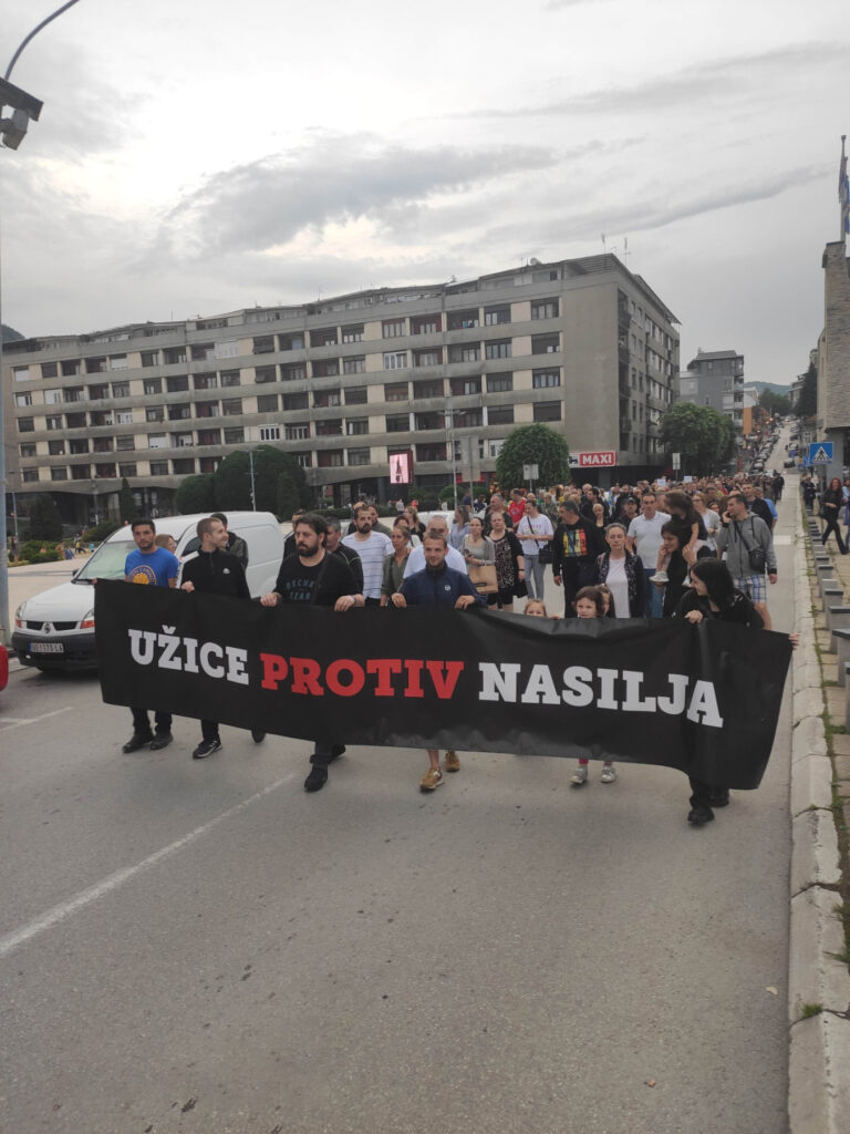 Užice 08.06.2023. Protest Užice protiv nasilja Foto: Nova.rs