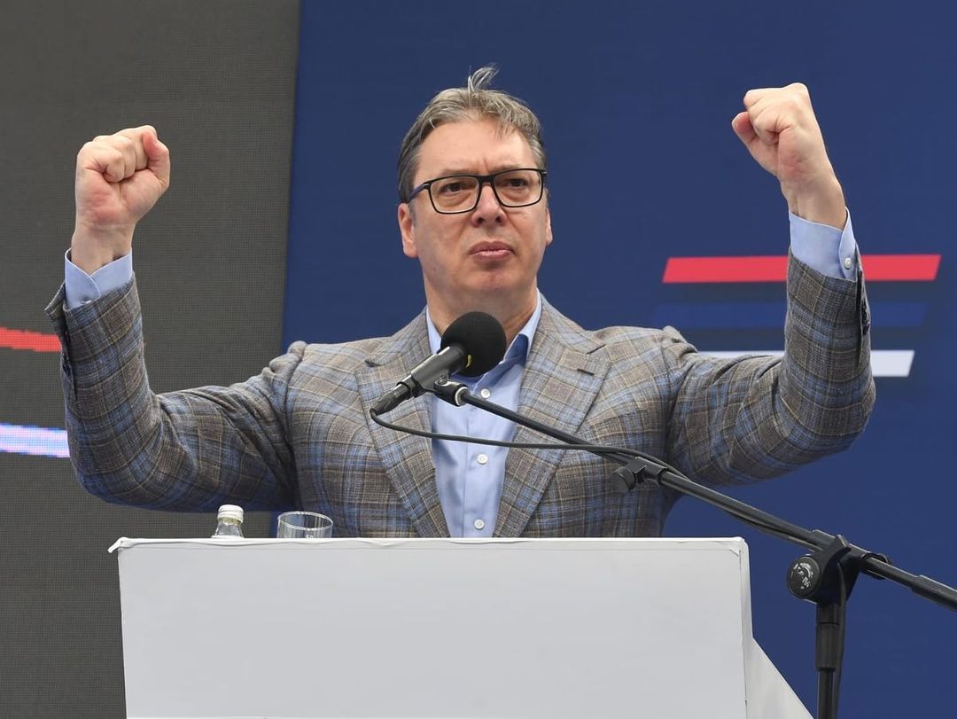 Pnčevo miting SNS,  Instagram/buducnostsrbijeav