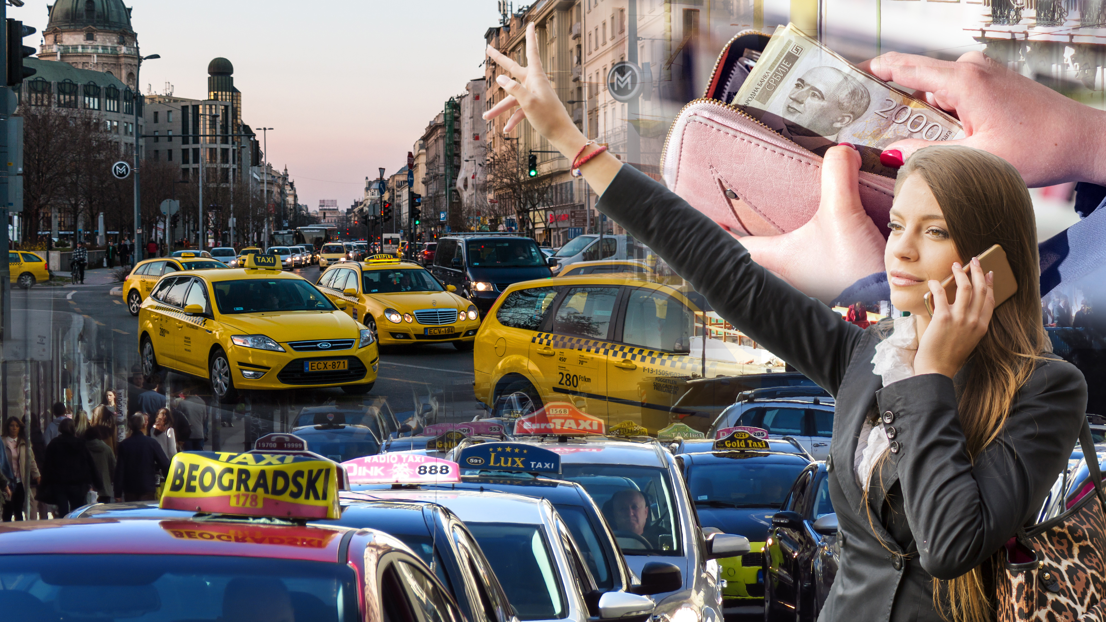Beograd, Budimpešta, taksi, taxi, cena, cene, kombo Foto: Shutterstock/Kidney Stone/Yurlick