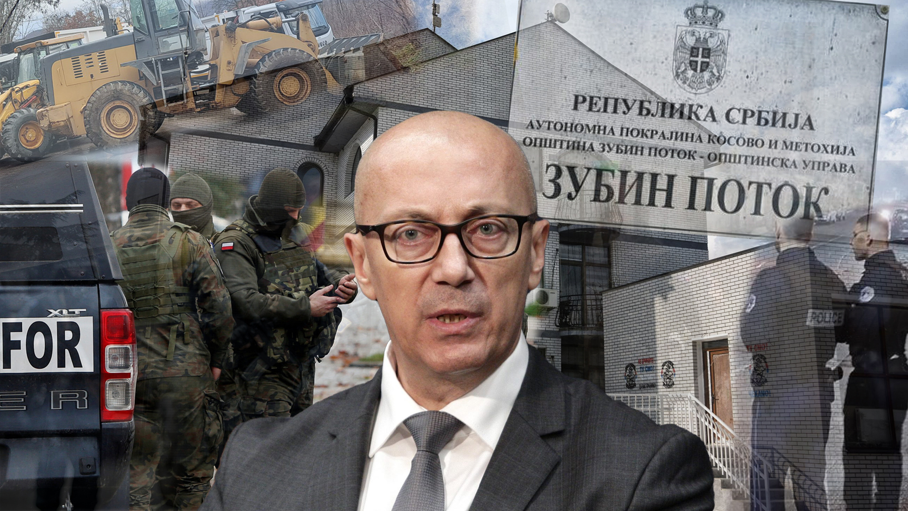 Može kombo neke fotke sa prethodnih barikada na administrativnim prelazima i Gorana Rakića iz Srpske liste