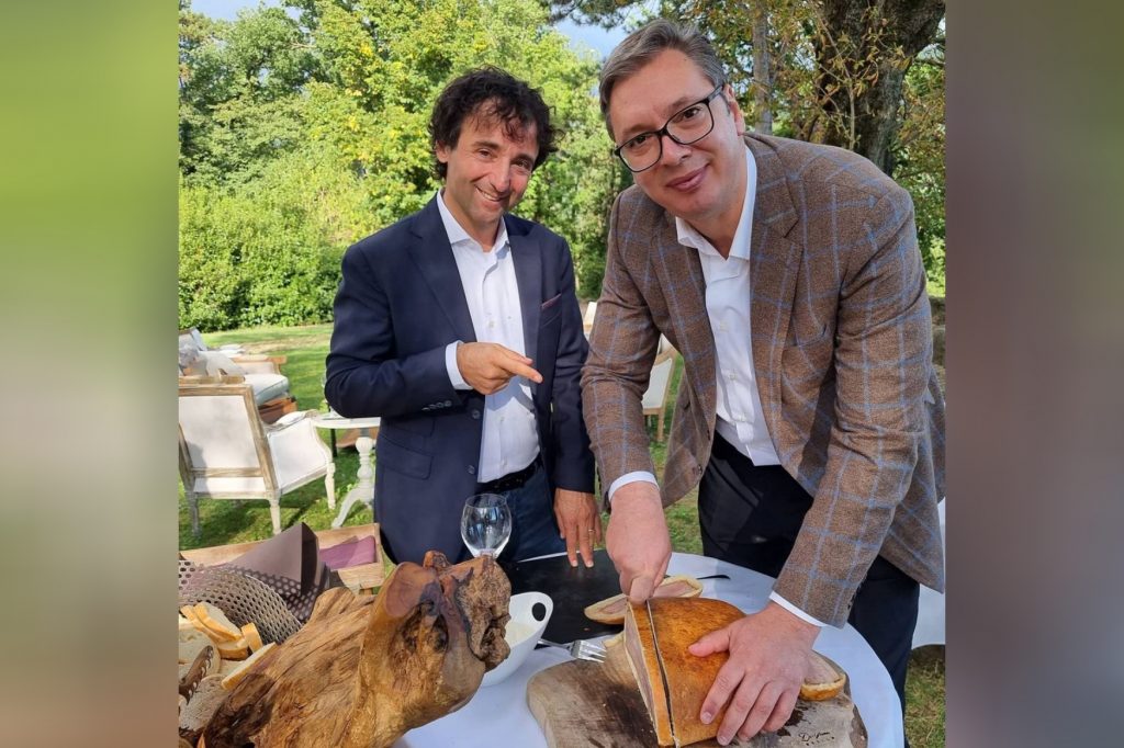 Aleksandar Vučić i Tomaž Kavčič, Slovenija, Bled  Foto: Instagram/buducnostsrbijeav
