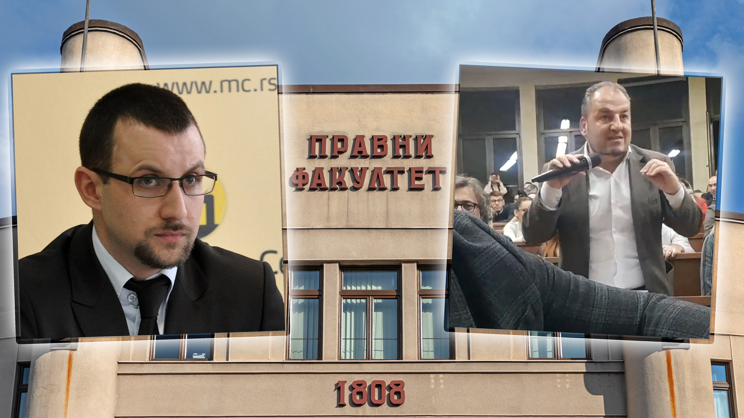 Belgrade, Serbia - February 14, 2021: The Faculty of Law University in Belgrade High Education Building Since 1808. lazar lazovic miodrag jovanovic profesor pravnog fakulteta