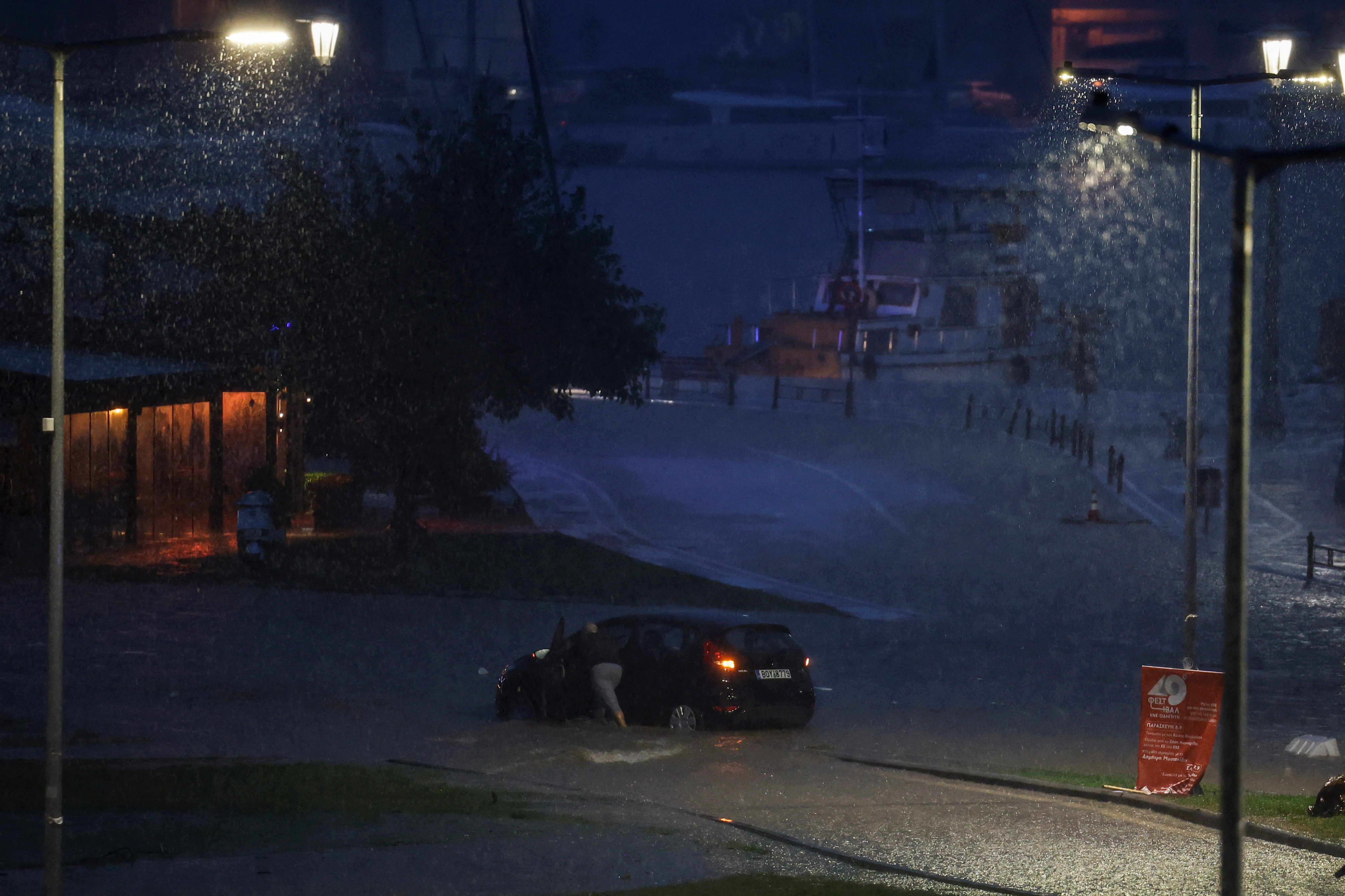 Storm Elias hits the city of Volos