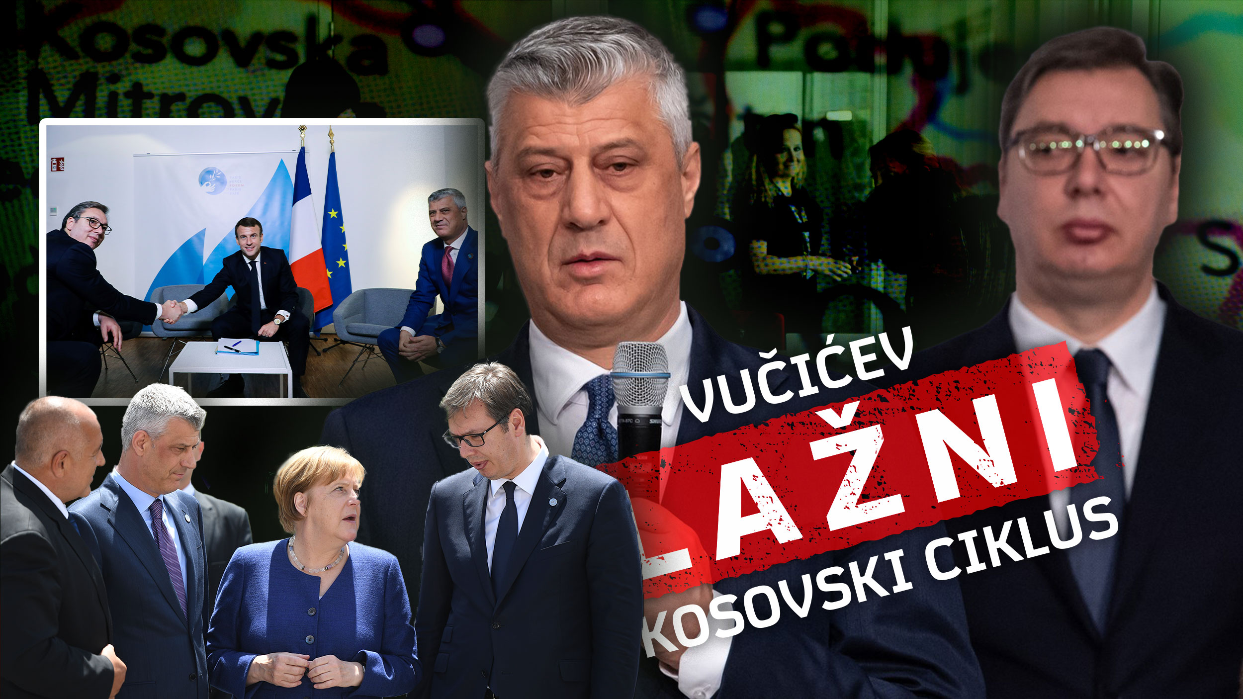Vučićev lažni kosovski ciklus Hašim Tači, Aleksandar Vučić, Podela Kosova