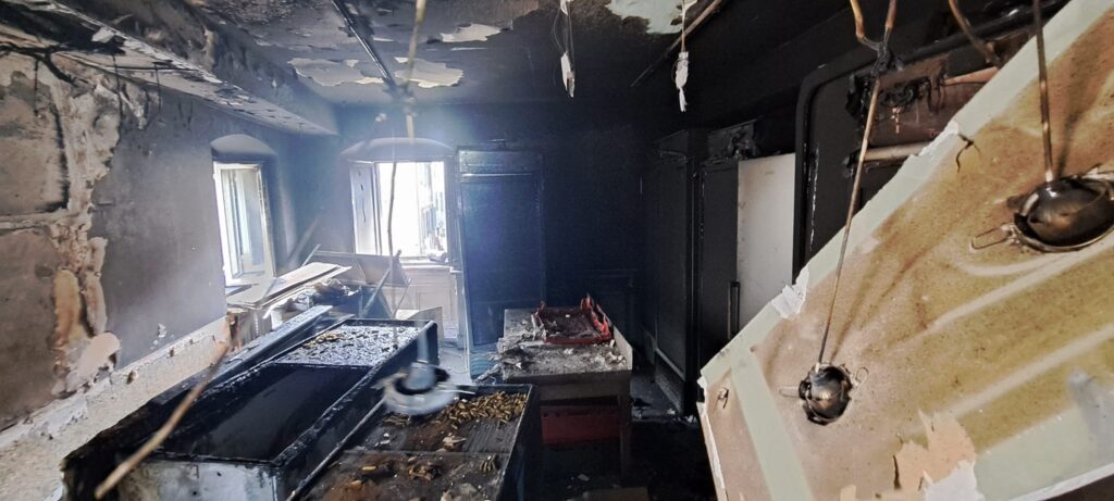 požar u  Caffe bar-u San Giovanni u Starom Gradu Kotor