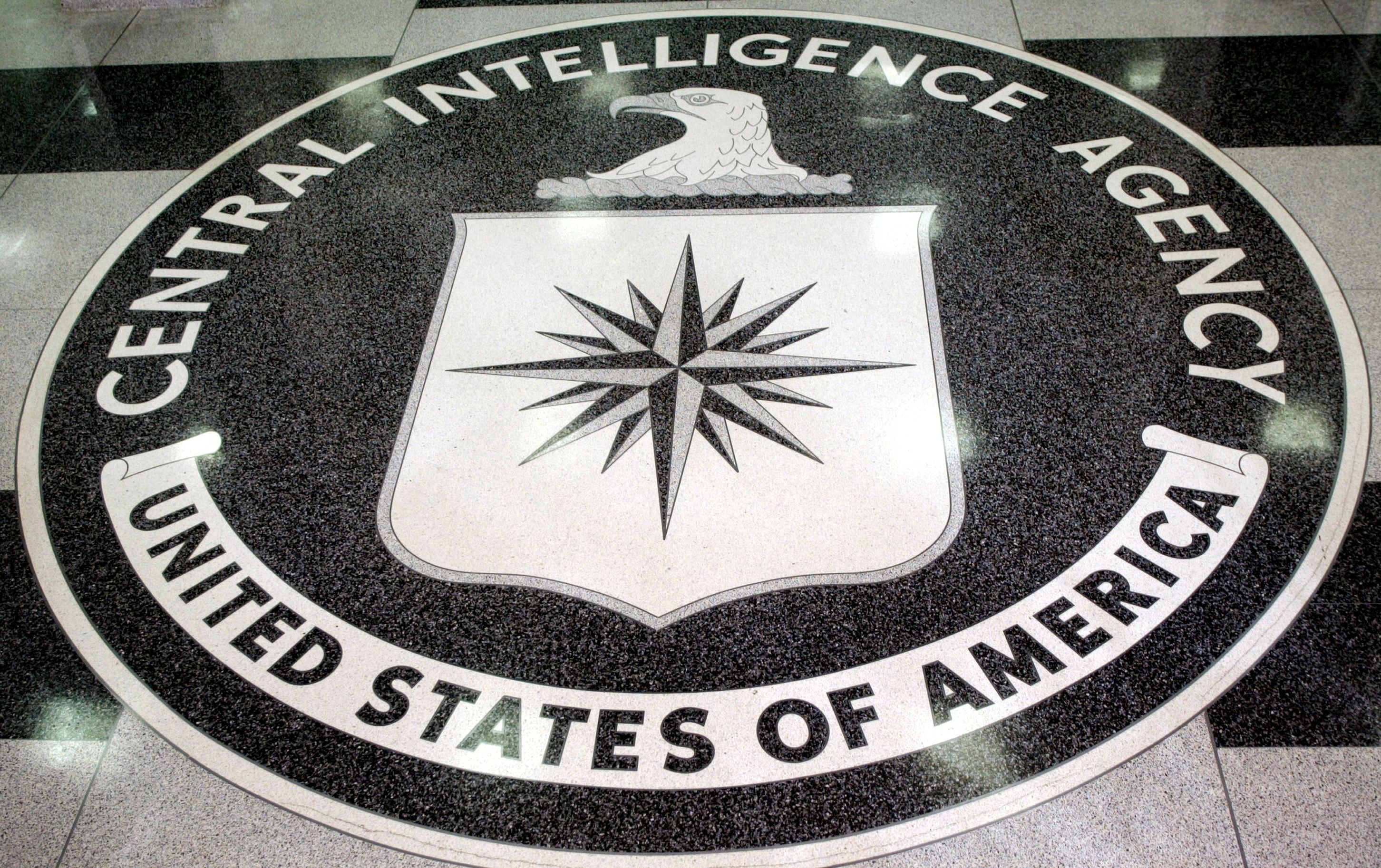 FILE PHOTO: The logo of the U.S. Central Intelligence Agency is shown in the lobby of the CIA headquarters in Langley, Virginia  March 3, 2005. REUTERS/Jason Reed/File Photo
