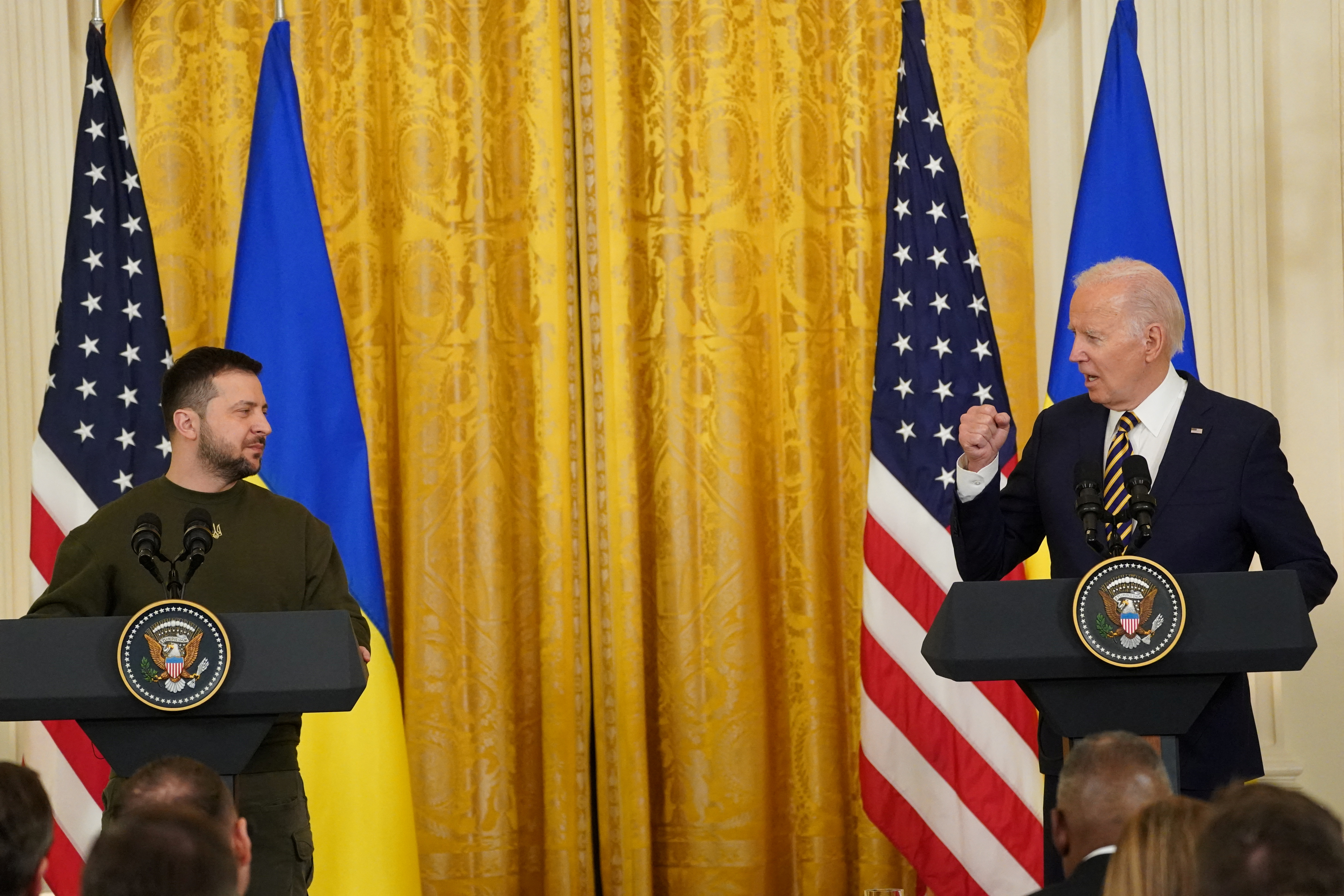 U.S. President Biden welcomes Ukraine's President Zelenskiy at the White House in Washington