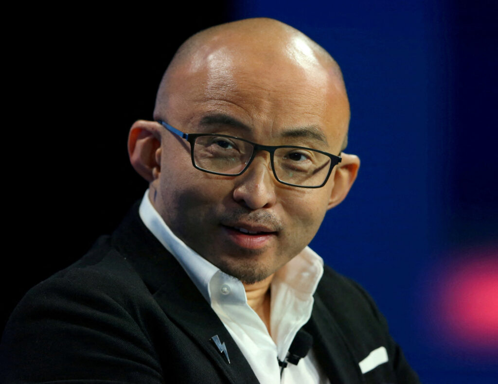 FILE PHOTO: Fan Bao founder and CEO of China Renaissance speaks at the WSJD Live conference in Laguna Beach, California October 25, 2016.     REUTERS/Mike Blake//File Photo