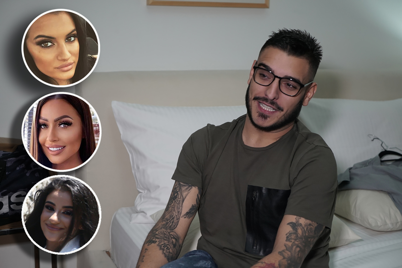 Darko Lazić i njegove žene Marina Gagić, Barbara Bobak i Olivera Matijević
