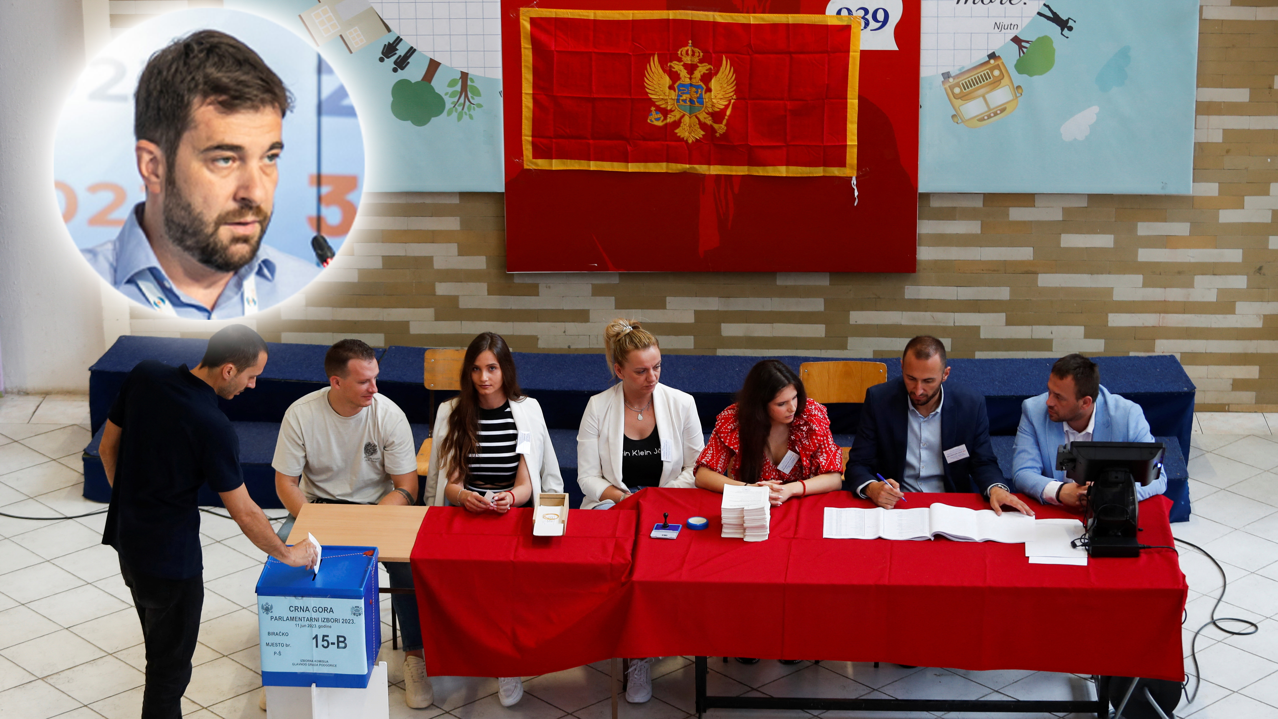 A man casts his vote at a polling station during snap parliamentary elections in Podgorica, Montenegro, June 11, 2023. REUTERS/Stevo Vasiljevic Ognjen Mitrović, šef pravnog odeljenja Centra za istraživanje i monitoring, foto: CEMI