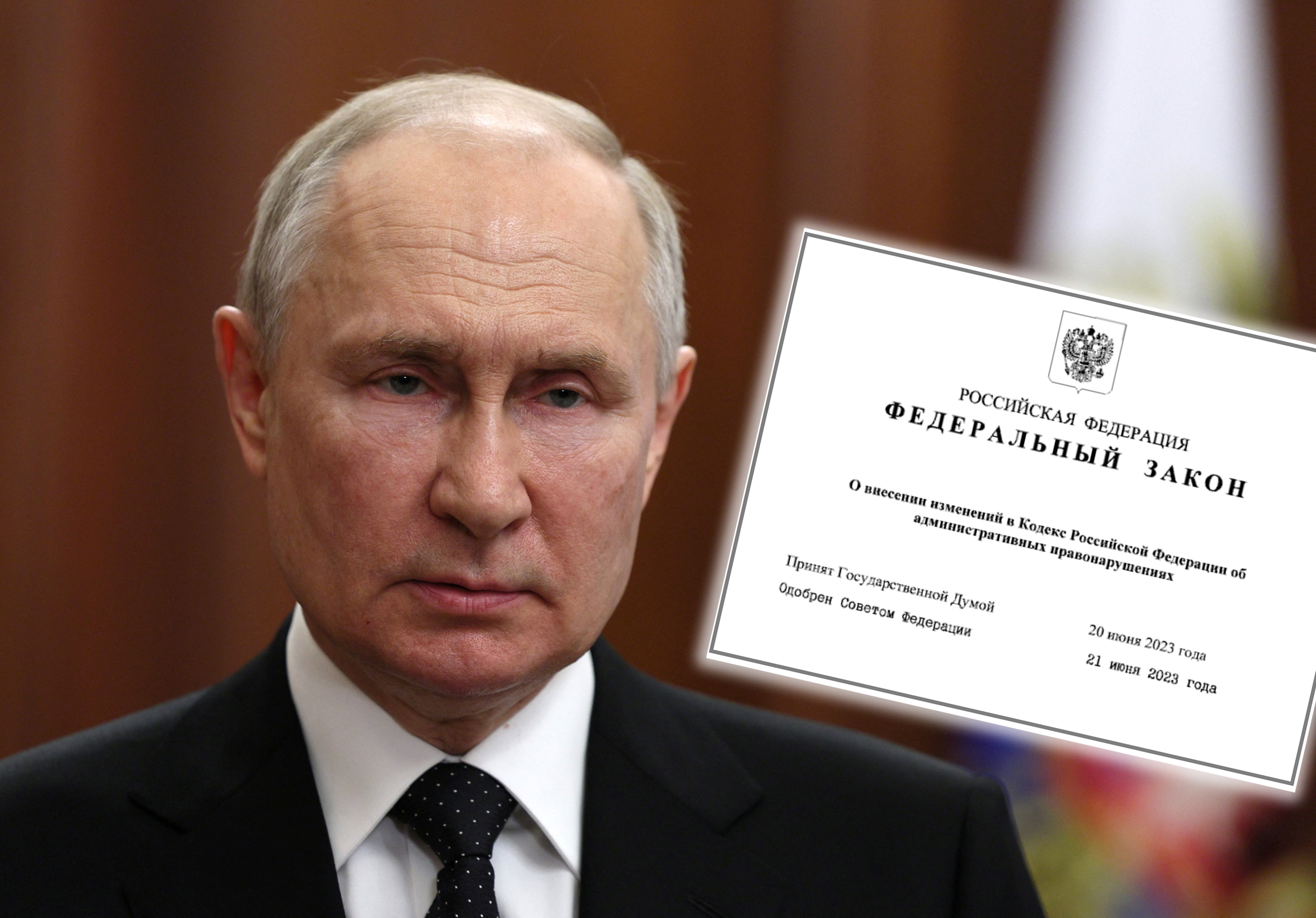 Russian President Vladimir Putin gives a televised address in Moscow, Russia, June 24, 2023. Sputnik/Gavriil Grigorov/Kremlin via REUTERS ATTENTION EDITORS - THIS IMAGE WAS PROVIDED BY A THIRD PARTY.