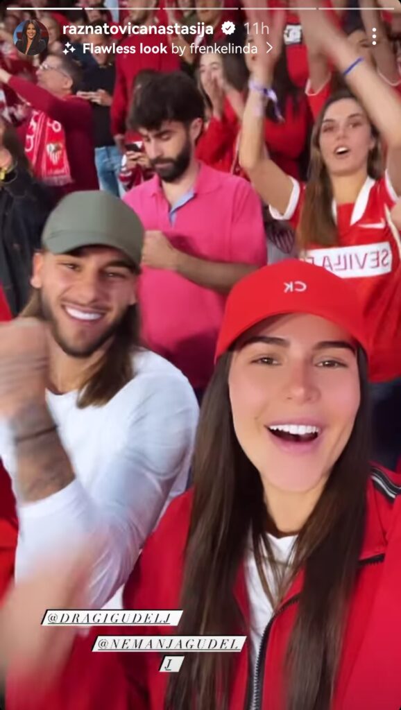 Instagram Story. Anstasija Ražnatović