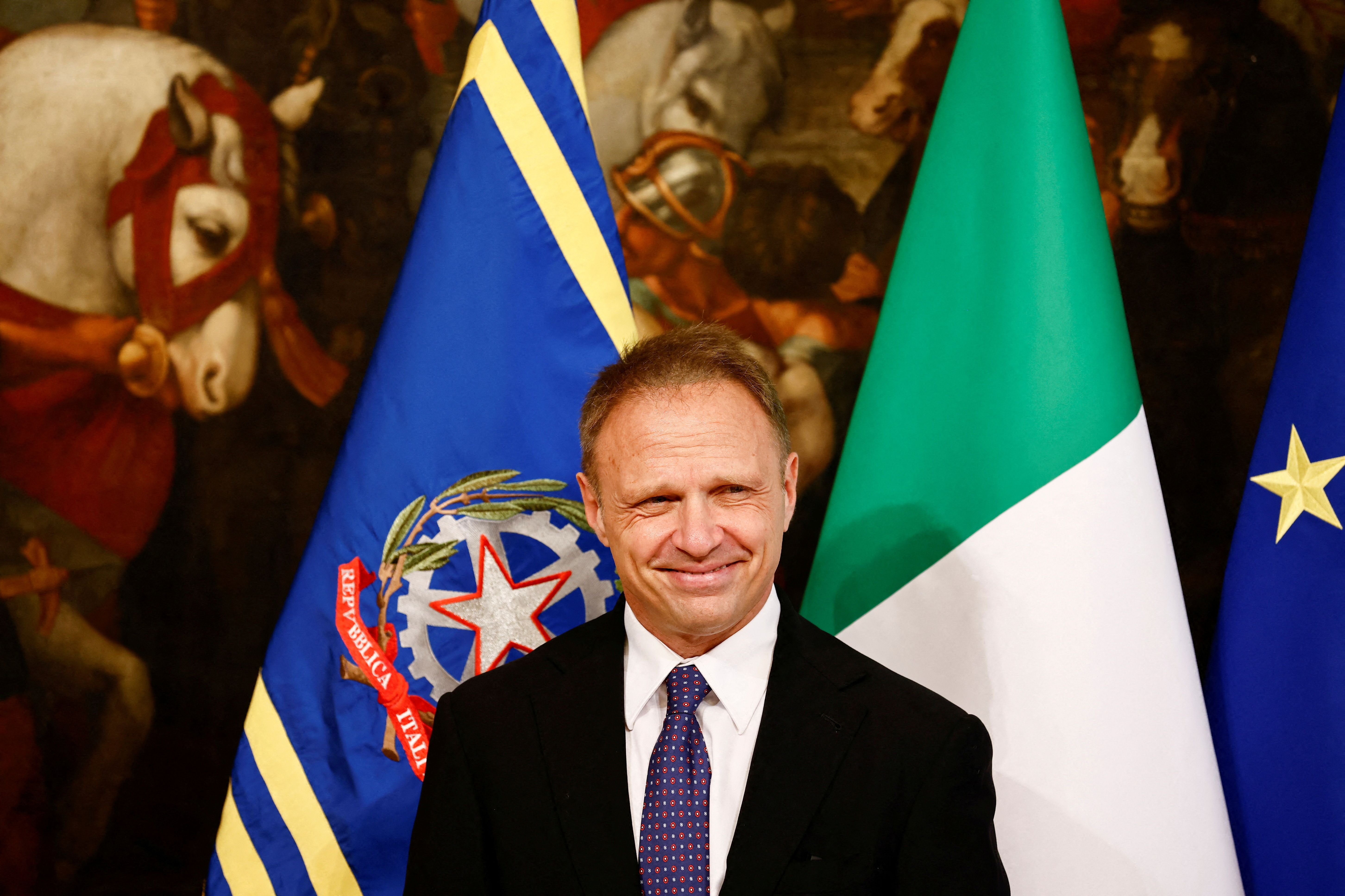 FILE PHOTO: First new cabinet meeting at Chigi Palace, in Rome