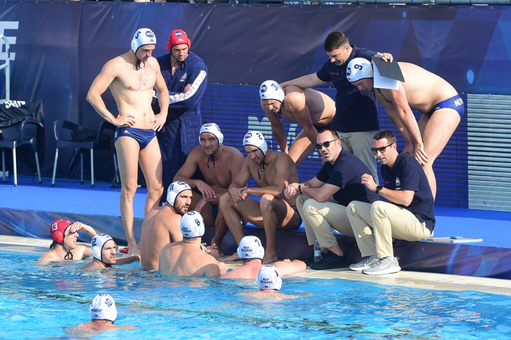 LEN waterpolo Champions League 2022/2023 Final 8 match between VK NOVI BEOGRAD – OLYMPIACOS PIRAEUS played at sc 11 April on 31.05.2023 in Belgrade, Serbia. (Photo by Dusan Milenkovic/Starsport.rs ©)