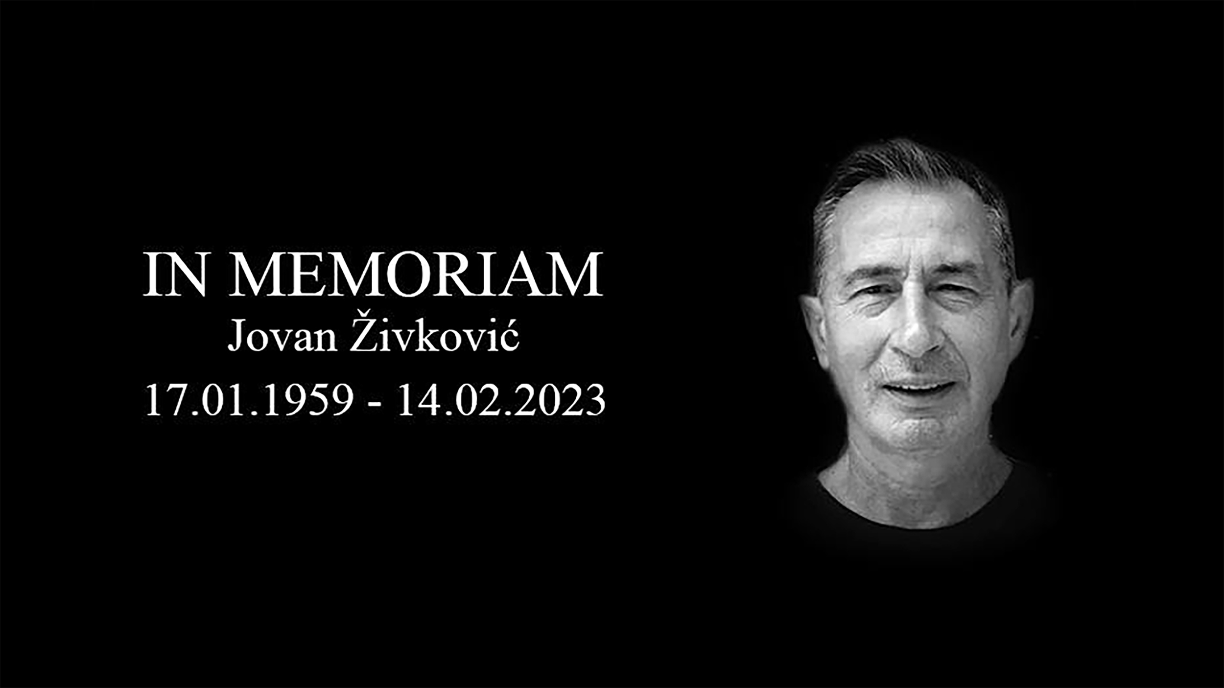Jovan Živković (17.01.1959 - 14.02.2023.) počeo je da trenira džudo u DŽK „Sloven“ Ruma 1970. godine.