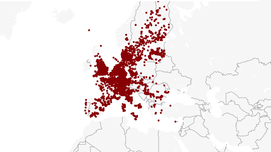 Mapa Foto: Printscreen/Leaflet