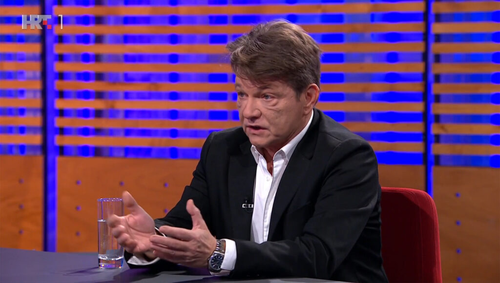 Dragan Bjelogrlić, gostovanje u emisiji Hrvatske radio televizije Nedeljom u 2, dva