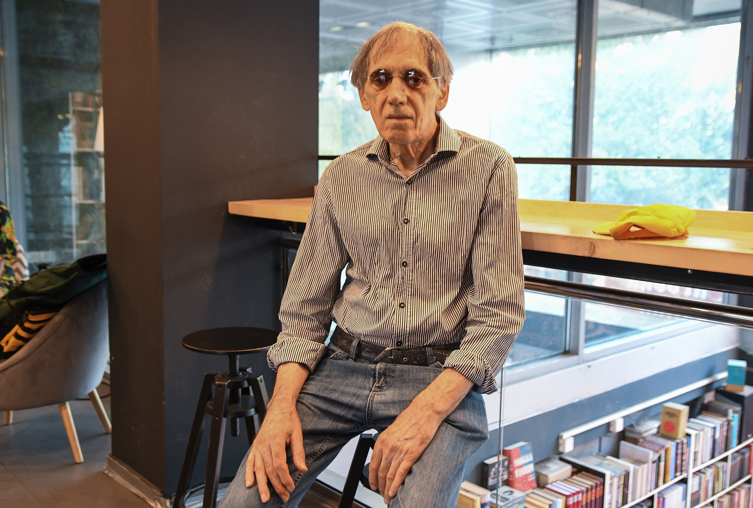 Novi Sad 19. septembar 2023. Slobodan Tisma pisac intervju Foto:Nenad Mihajlović/Nova.rs