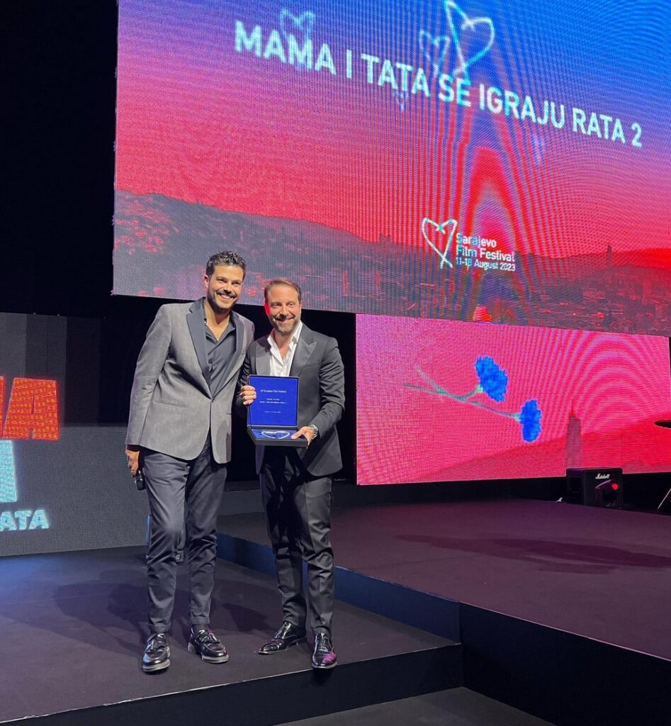 Gordan Kičić, film Mata i tata se igraju rata 2
Sarajevo film festivla, filmski festival u Sarajevu . Link sa fotografijama prosledila Jelena Koprivica