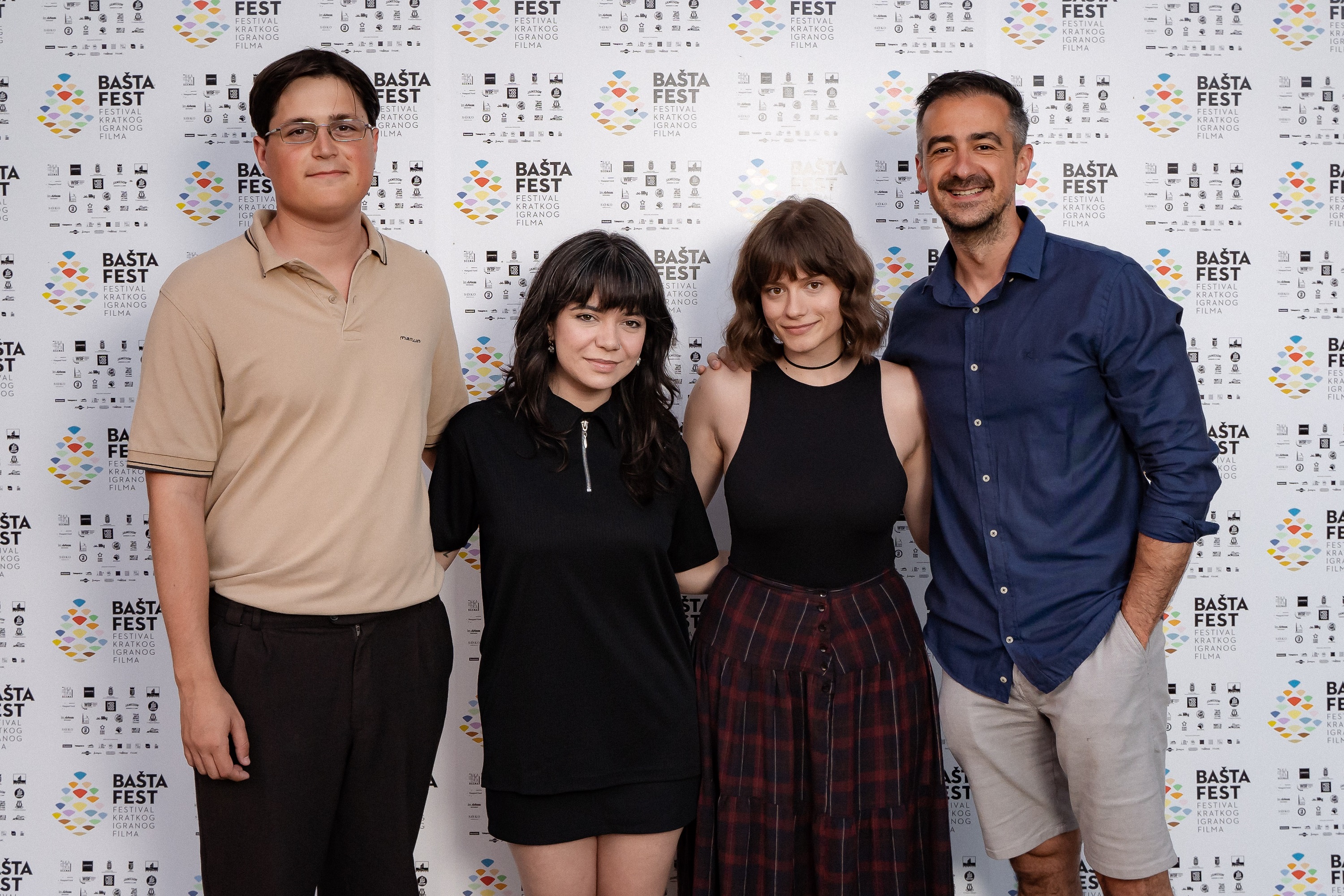 Ekipa filma U ramenima i Jovan Jelisavčić, foto Milena Arsenić