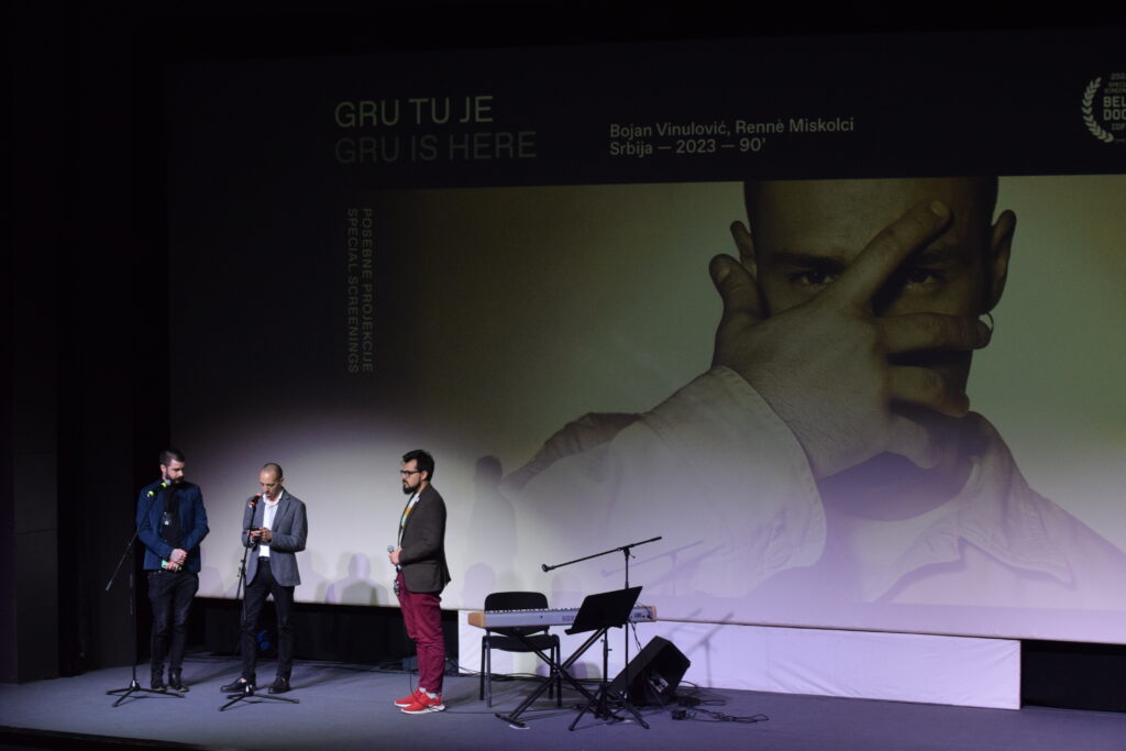 Rene Miskolci, Bojan Vinulović i Igor Stanojević, zvršen Beldocs Foto: Vidoje Manojlović/Beldocs